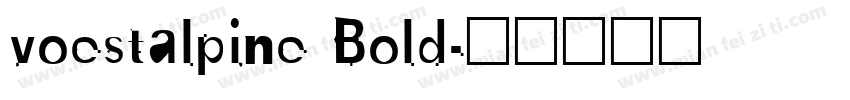 voestalpine Bold字体转换